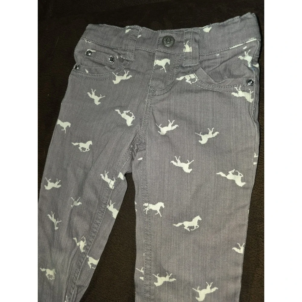 Gymboree wild for horses horse grey jeans size 4